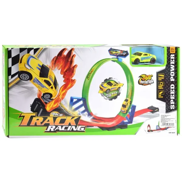 Pista da corsa Track Racing 360° con super loop e 1 macchinina immagine 1