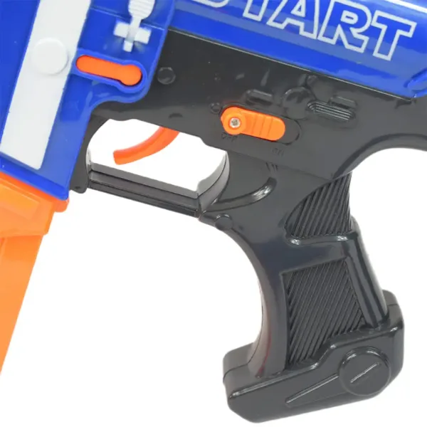 Pistola a Proiettili Morbidi: Arma elettrica spara-spugne con caricatore e proiettili in due varianti da 60 cm immagine 3