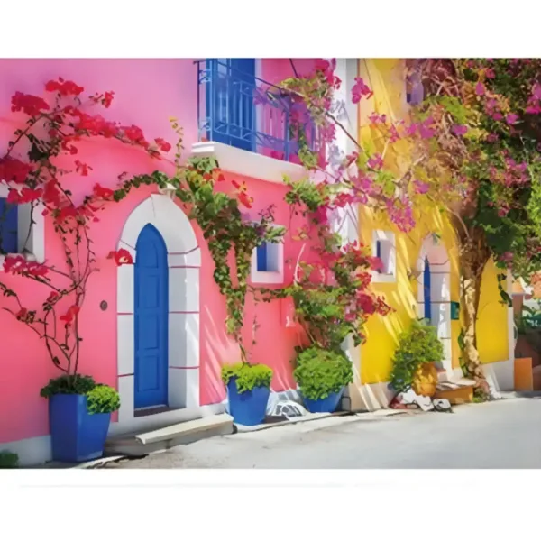 Pittura diamante: Colori della Grecia set di pittura diamante 30x40cm immagine 1