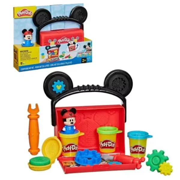Play-Doh: Disney Jr. On-The-Go Mickey - set portatile di pasta modellabile - Hasbro immagine 2