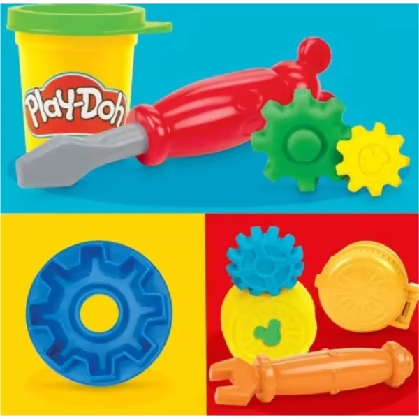 Play-Doh: Disney Jr. On-The-Go Mickey - set portatile di pasta modellabile - Hasbro immagine 4