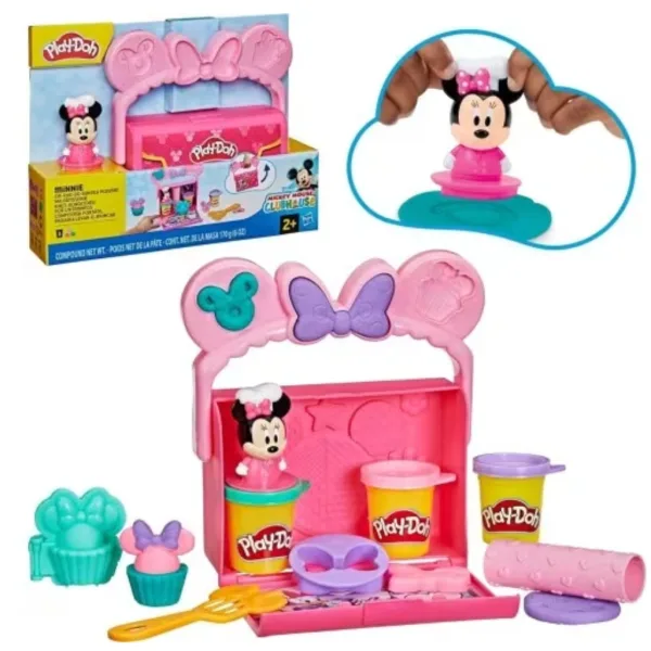 Play-Doh: Disney Jr. On-The-Go Minnie set portatile di pasta da modellare - Hasbro immagine 2