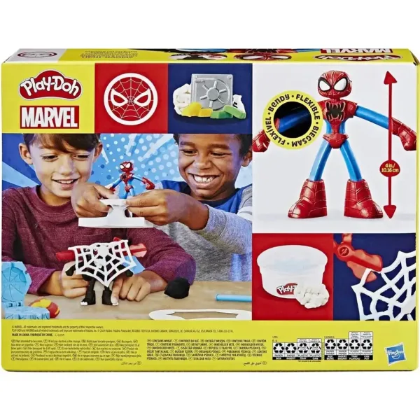 Play-Doh: Marvel Spider-Man Launch & Slice set da combattimento - Hasbro immagine 2