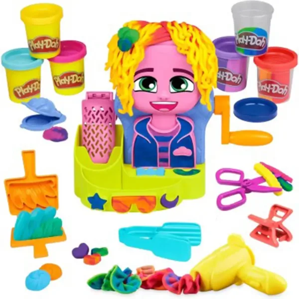 Play-Doh: Salone da parrucchiere con 6 vasetti di pasta modellabile - Hasbro immagine 2