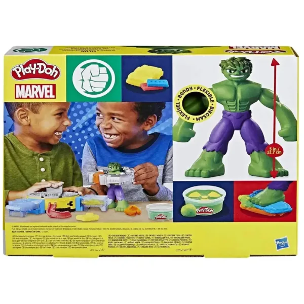 Play-Doh: Set da gioco Marvel Hulk Smash & Squish - Hasbro immagine 2