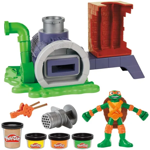 Play-Doh: Set di gioco Tartarughe Ninja Slice and Blast Pizza - Hasbro immagine 2