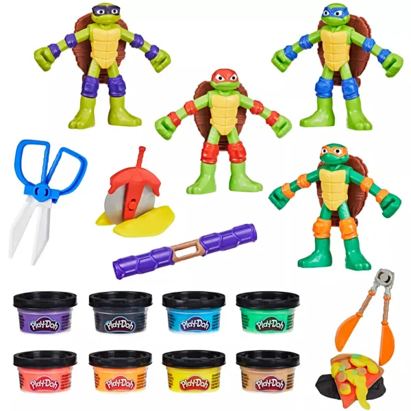 Play-Doh: Set di gioco Teenage Mutant Ninja Turtles Cowabunga Creations - Hasbro immagine 4