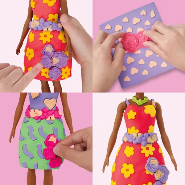 Play-Doh: Set di pasta modellabile Barbie fiori - Hasbro immagine 2