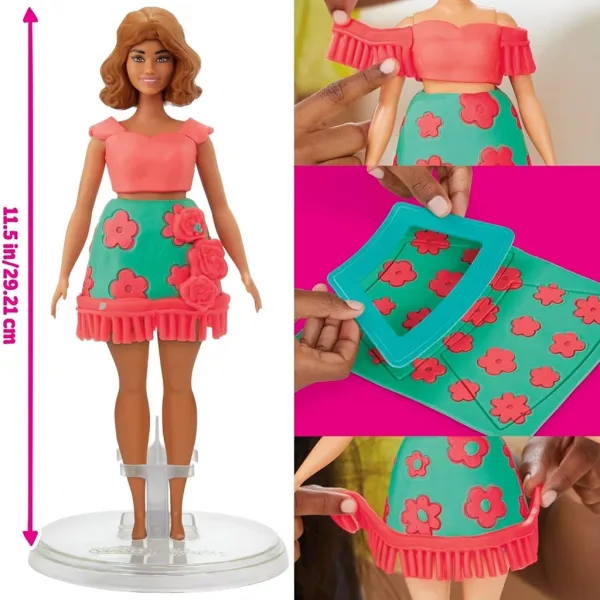 Play-Doh: Set di pasta modellabile Barbie fiori e frange - Hasbro immagine 2
