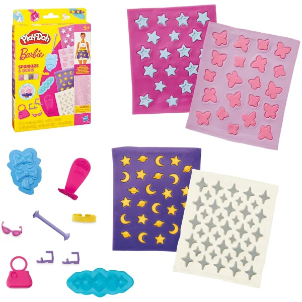 Play-Doh: Set di pasta modellabile Barbie scintille e gemme - Hasbro immagine 2