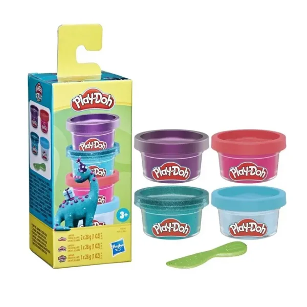 Play-Doh: Set mini di 4 paste modellabili dinosauro - Hasbro immagine 2