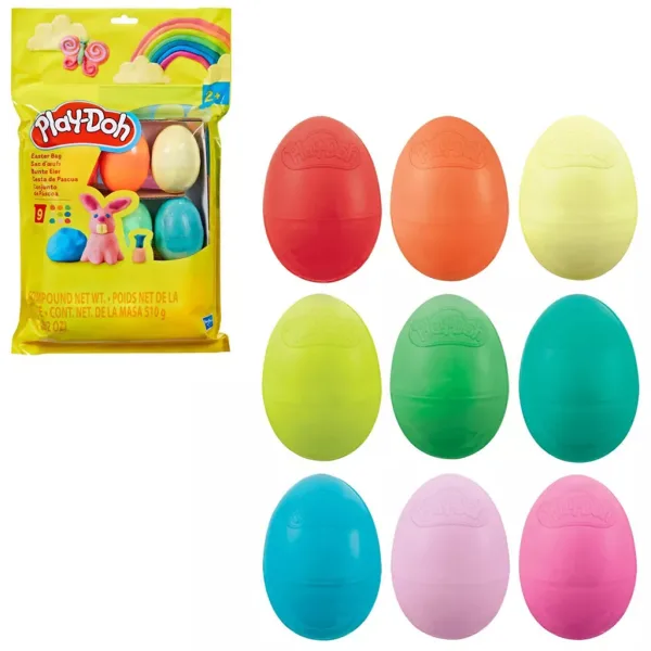 Play-Doh: Set pasquale di pasta da modellare con 9 uova colorate - Hasbro immagine 1