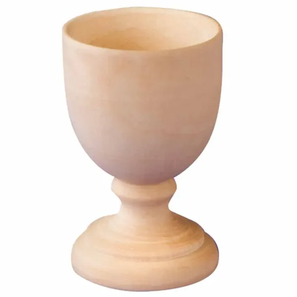 PlayBox: Calice portauova decorabile in legno naturale 6,5 cm confezione da 20 pezzi immagine 1