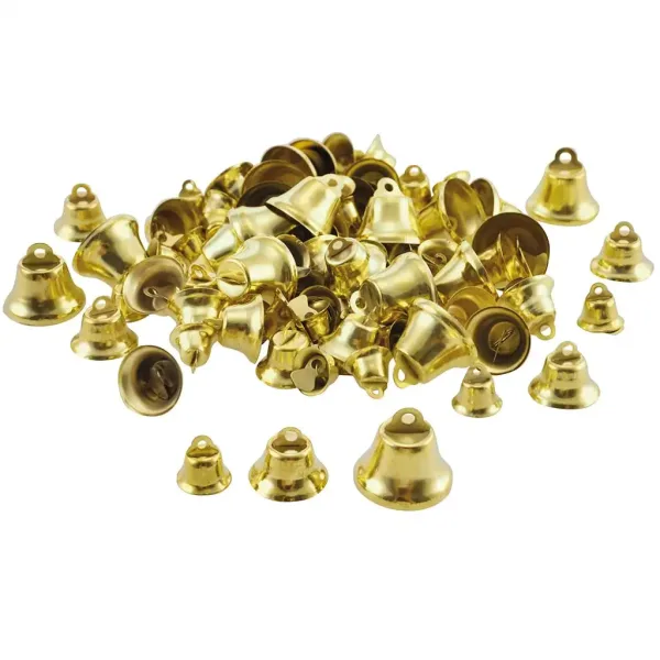 PlayBox: Campanelle decorative dorate confezione da 100 pezzi immagine 1