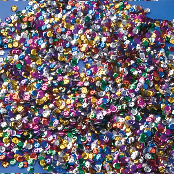 PlayBox: Confezione di paillettes colorate diametro 6mm 100g immagine 1