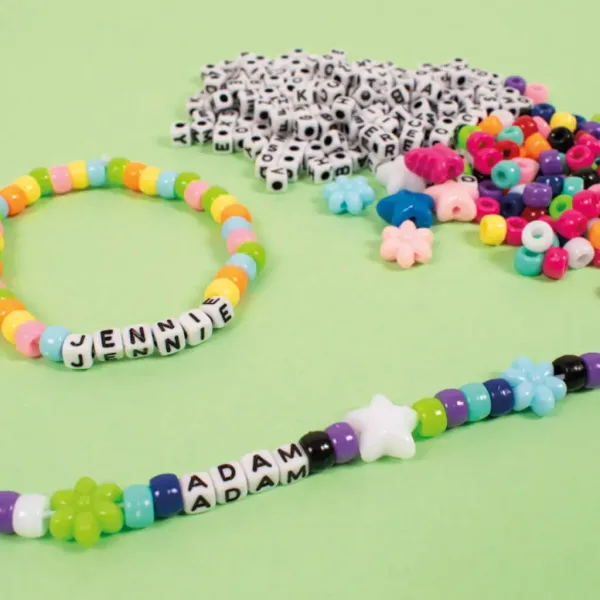 PlayBox: Confezione di perline infilabili da 1000 pezzi con lettere mini immagine 2
