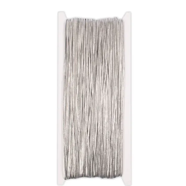 PlayBox: Corda elastica grigio argento in rotolo da 50 metri con spessore di 1 mm immagine 1
