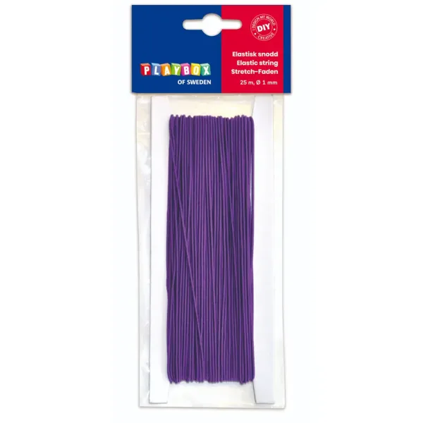 PlayBox: Corda elastica viola 25mx1mm immagine 1