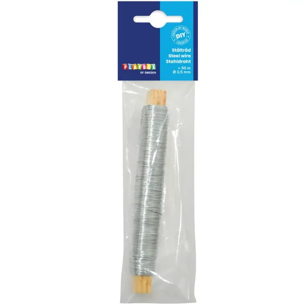PlayBox: Filo di legatura color argento 0,5mm 50m immagine 1