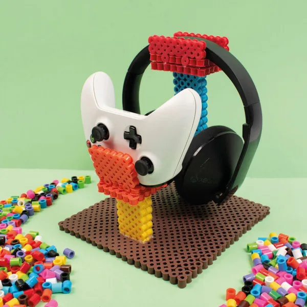 PlayBox: Go Green perline da stirare XL da 9 mm, mix 10 colori in secchiello, 900 pezzi immagine 1
