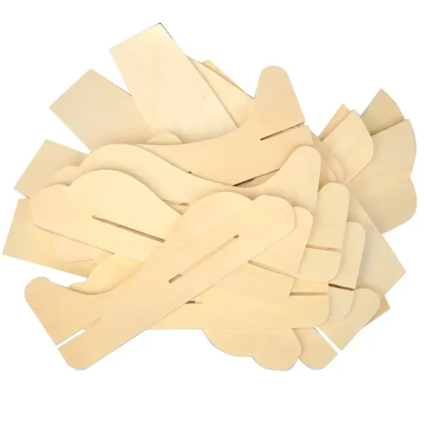 PlayBox: Modellino di aereo in legno naturale assemblabile con 12 pezzi immagine 2