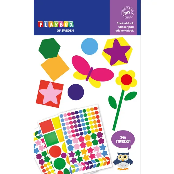 PlayBox: Pacchetto di adesivi decorativi 3 fogli 346 pezzi immagine 1