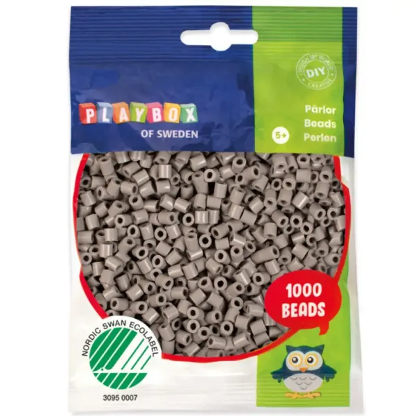 PlayBox: Perline MIDI da stirare da 5 mm, confezione da 1000 pezzi, colore grigio immagine 1