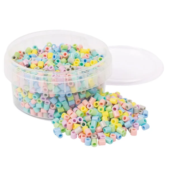 PlayBox: Perline MIDI da stirare da 5 mm, confezione da 1000 pezzi in colori pastello immagine 1