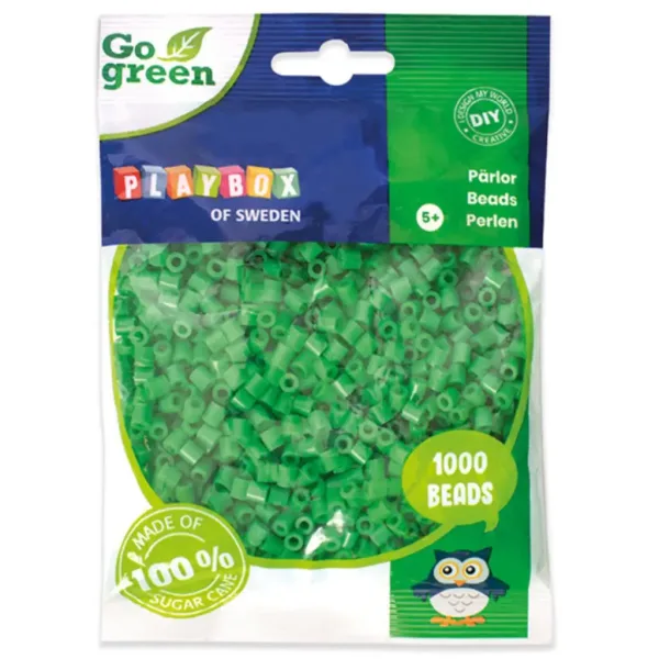 PlayBox: Perline da stirare MIDI Go Green da 5 mm, 1000 pezzi, colore verde immagine 1