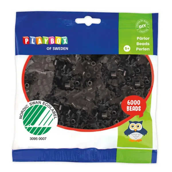 PlayBox: Perline da stirare MIDI da 5 mm, 6000 pezzi, colore nero immagine 1