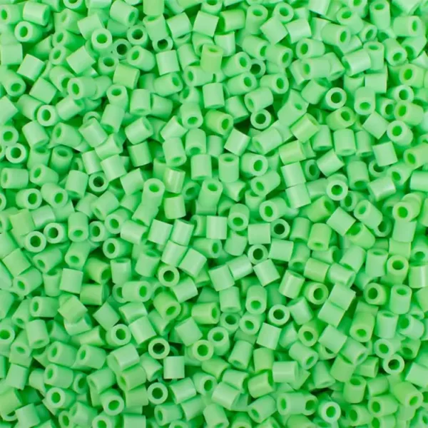 PlayBox: Perline da stirare MIDI da 5 mm colore verde chiaro confezione da 6000 pezzi immagine 2