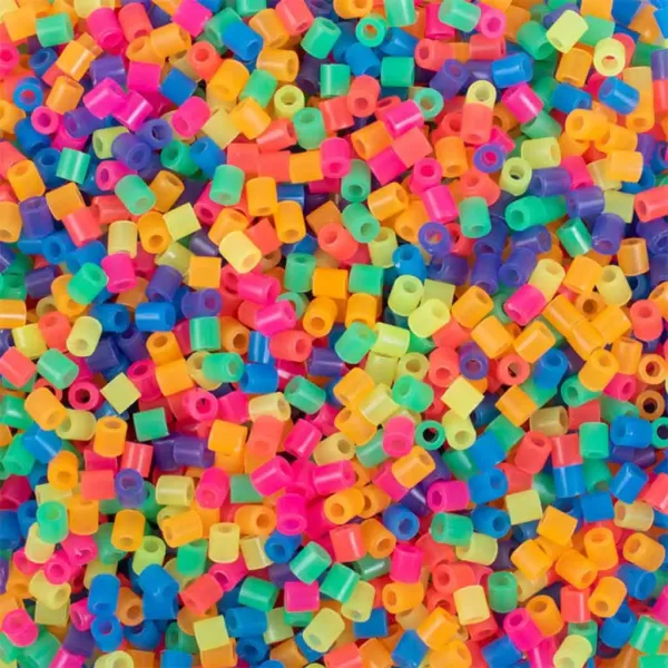 PlayBox: Perline da stirare MIDI neon da 5 mm in secchio, confezione da 5.000 pezzi immagine 2