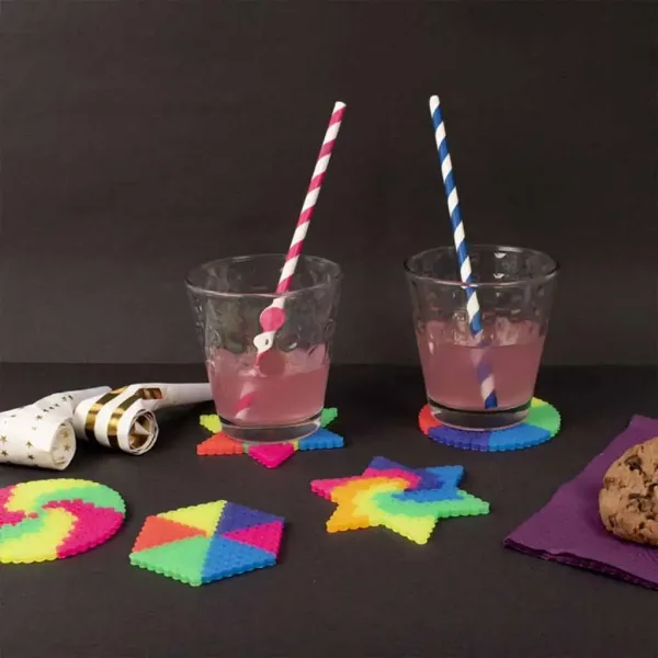 PlayBox: Perline da stirare MIDI neon da 5 mm in secchio, confezione da 5.000 pezzi immagine 3