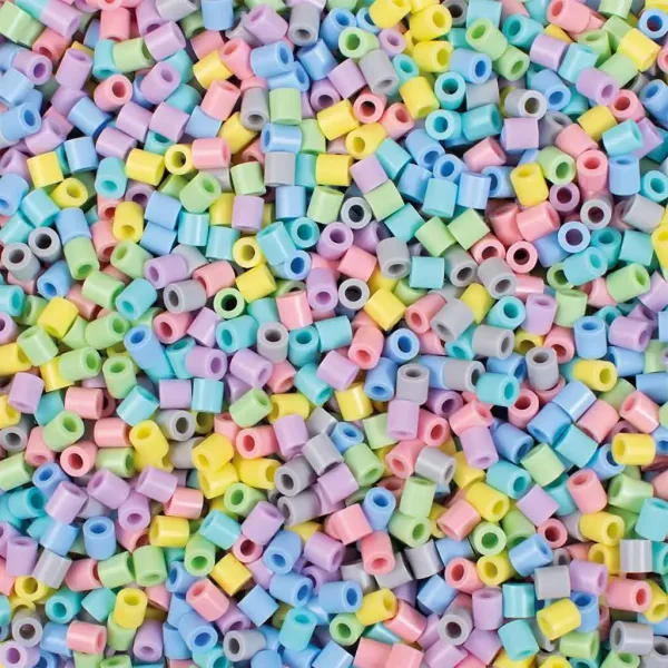 PlayBox: Perline da stirare MIDI pastello da 5 mm in secchio, confezione da 5.000 pezzi immagine 2