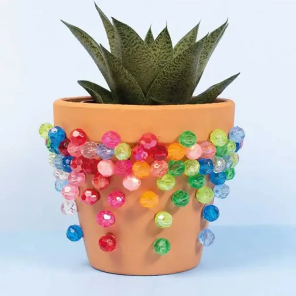 PlayBox: Perline decorative colorate in plastica infilabili, confezione da 250 pezzi immagine 3