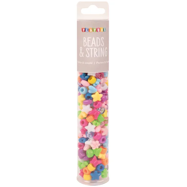 PlayBox: Perline infilabili a forme miste e colorate, 200 pezzi immagine 1