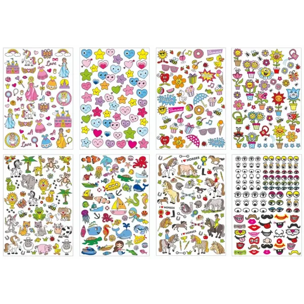 PlayBox: Principesse set mega adesivi da 500 pezzi immagine 2