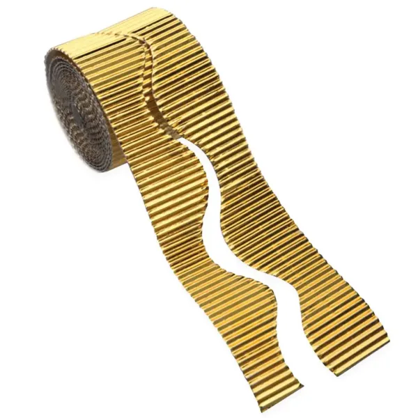 PlayBox: Rotolo di cartone ondulato color oro 50mm 15m immagine 1