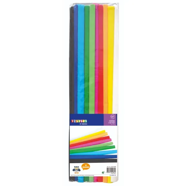 PlayBox: Set di 10 fogli di carta crespa colorata 50x200cm immagine 2