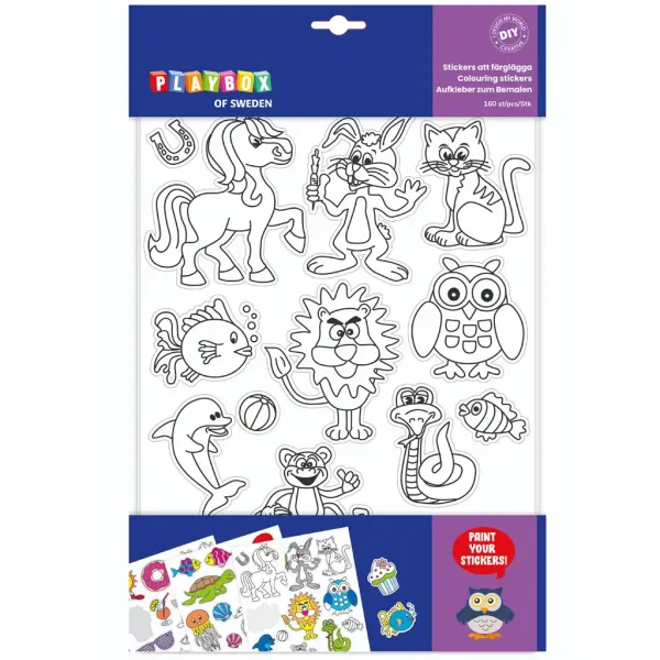 PlayBox: Set di 160 adesivi colorabili immagine 1