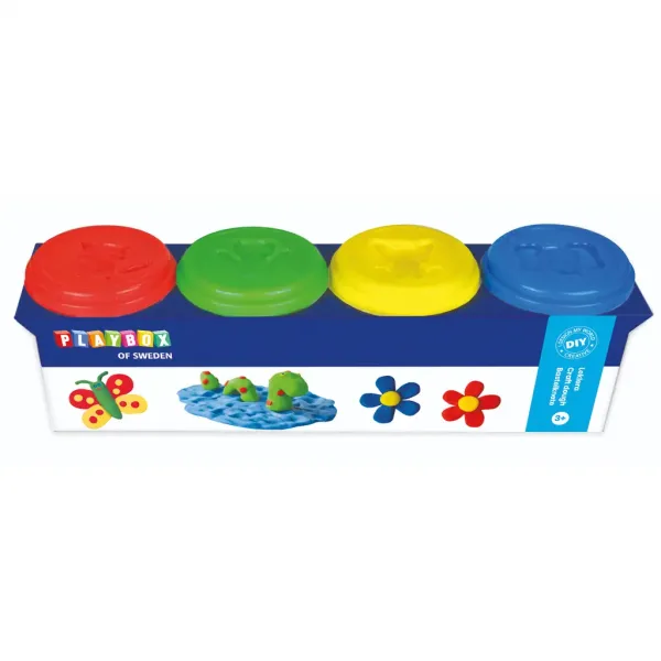 PlayBox: Set di 4 paste modellabili colorate immagine 1