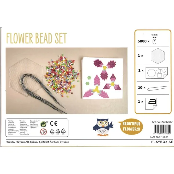 PlayBox: Set di 5000 perline MIDI da stirare da 5 mm a forma di fiore immagine 2