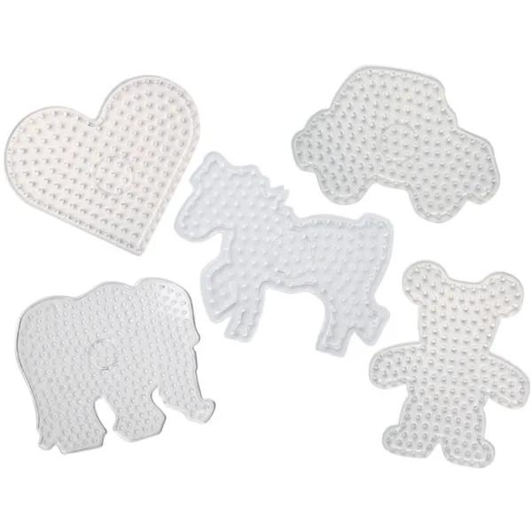 PlayBox: Set di basi XL per perline da stirare - 5 pezzi, forme assortite immagine 1