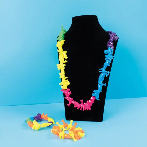 PlayBox: Set di perline animali colorati con animali infilabili di diversi colori, confezione da 250 pezzi immagine 3