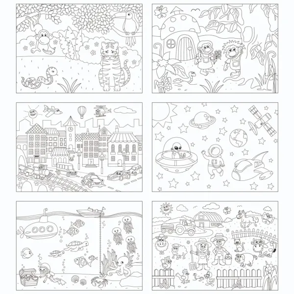 PlayBox: Set di tovagliette da colorare immagine 2