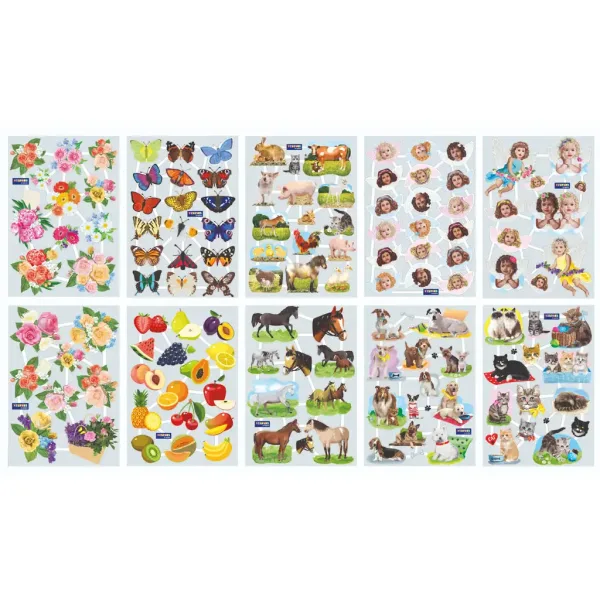 PlayBox: Set misto di adesivi creativi con oltre 130 adesivi immagine 2