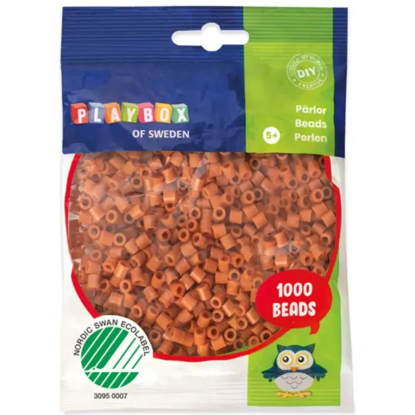 PlayBox: perline da stirare MIDI da 5 mm, 1000 pezzi, colore marrone chiaro immagine 1