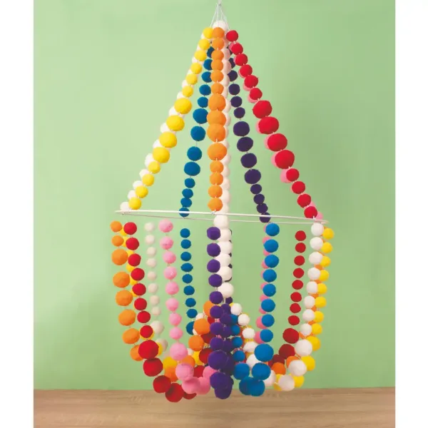PlayBox: set di 200 pompon colorati immagine 2
