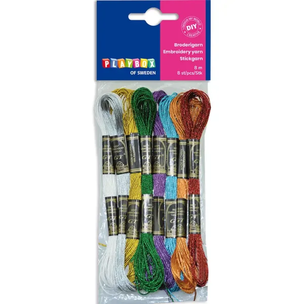 Playbox: Confezione di 8 fili scintillanti in diversi colori 8x8m immagine 1