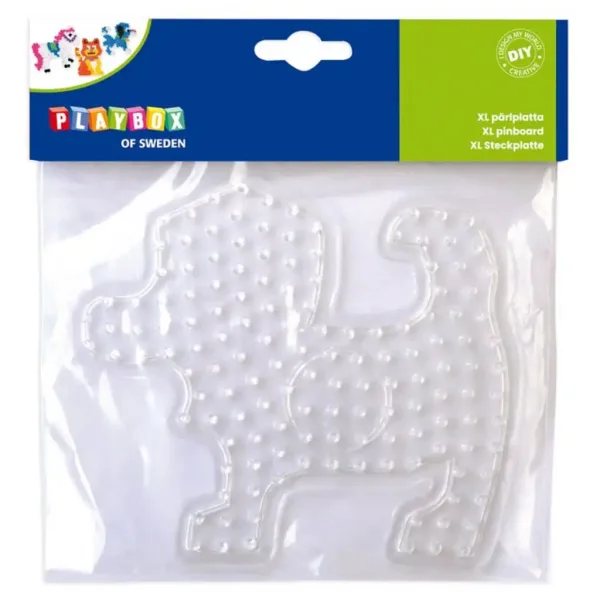 Playbox: Piastra XL per perline da stirare – 1 pezzo (forma di gatto, cane o cavallo) immagine 2